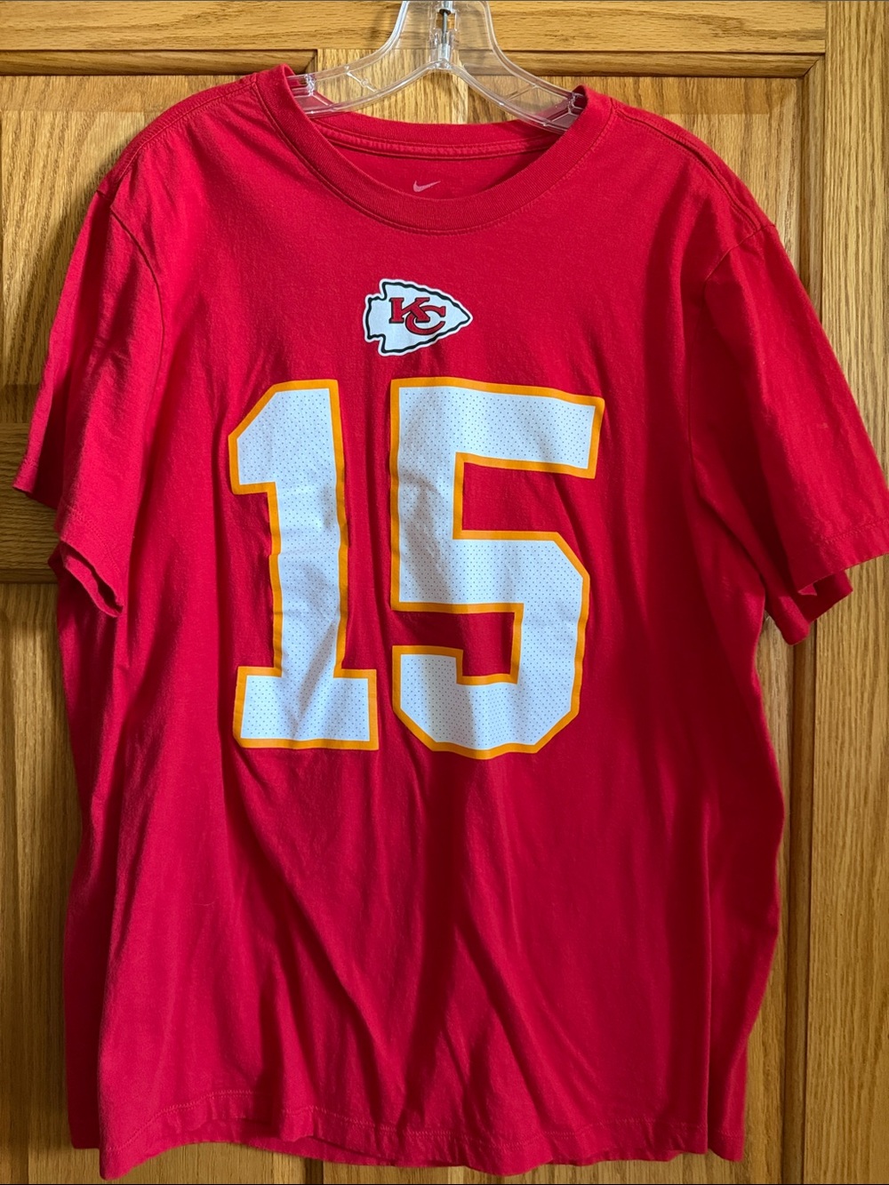 Nike Kansas City Chiefs Red #15 Short Sleeve Tee